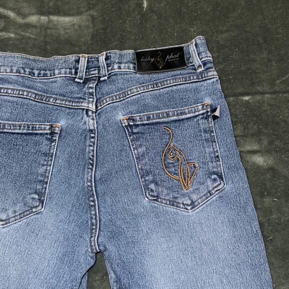 Baby Phat Jeans Women's 9 Blue Denim Cotton Medium Wash Bootcut Y2K Vintage Tag - Picture 1 of 10